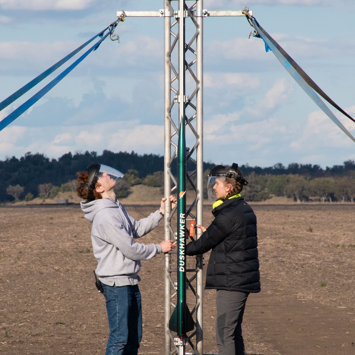usydrocketry's tweet photo. Successfully launching rockets isn't easy! That's why we pride ourselves on our commitment to providing extensive and ongoing hands-on training to all @Sydney_Uni team members. This allows our newest members to experience the exhilaration of a successful rocket launch. https://t.co/e87zlYf3ep