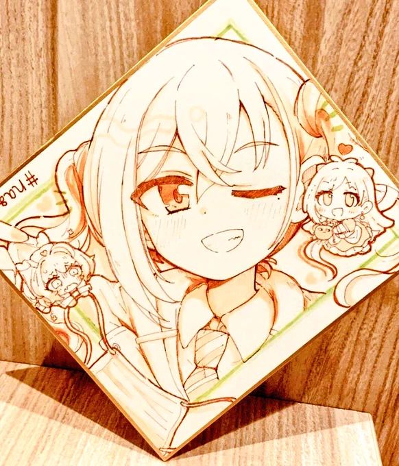 ライブお疲れちゃんでした!!これは昨日、新曲良すぎで徹夜して描いたユニ募の三人… 