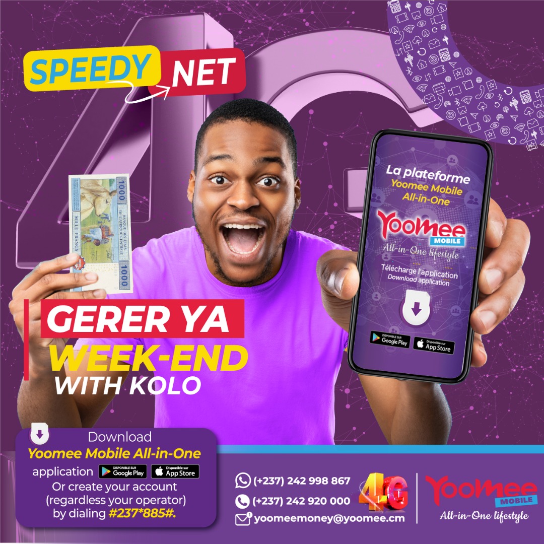 Yoomee_mobile's tweet photo. Souscris à l’offre YooMee Speedy-net Day 3, reçois tes 2,5Go valables 3 jours et profite à fond
..............................................................
Subscribe to the YooMee Speedy-net Day 3 offer, get your 2.5GB valid for 3 days and enjoy.

#YooMeeMobile #Best4GNetwork https://t.co/Cf3H2fYTNT