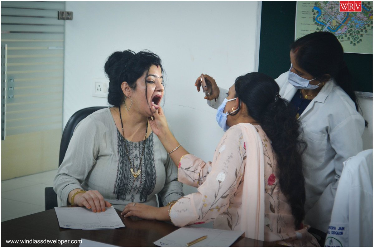 WindlassD's tweet photo. #WindlassDeveloper organized a #freemedicalcamp today at #WindlassRiverValley with #ArihantHospital In which Gastro, Gynecologist, Pediatric, Oncologist, Dentist, and Orthopedic treated &amp; advised all the people. People also benefited from the existing free #pathologylab. https://t.co/WrF8Cr4Wuu