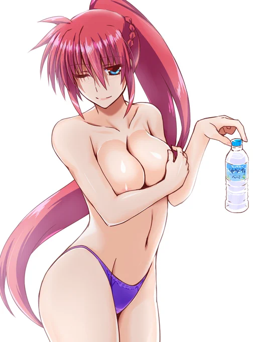 [R-18] 水分くれるシグナム姐さん #巨乳 #シグナム #リリカルなのは  