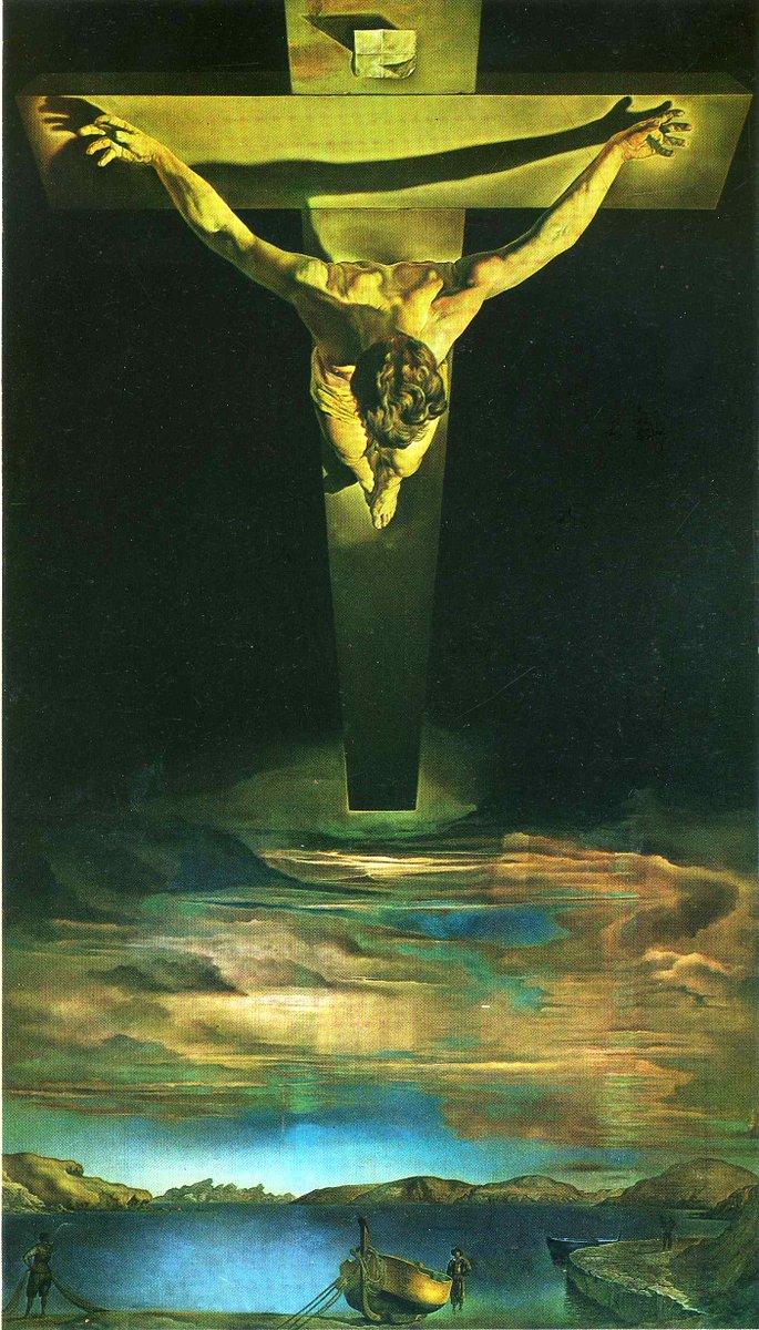 Christ of St. John of the Cross, 1951 #salvadordali #surrealism wikiart.org/en/salvador-da…