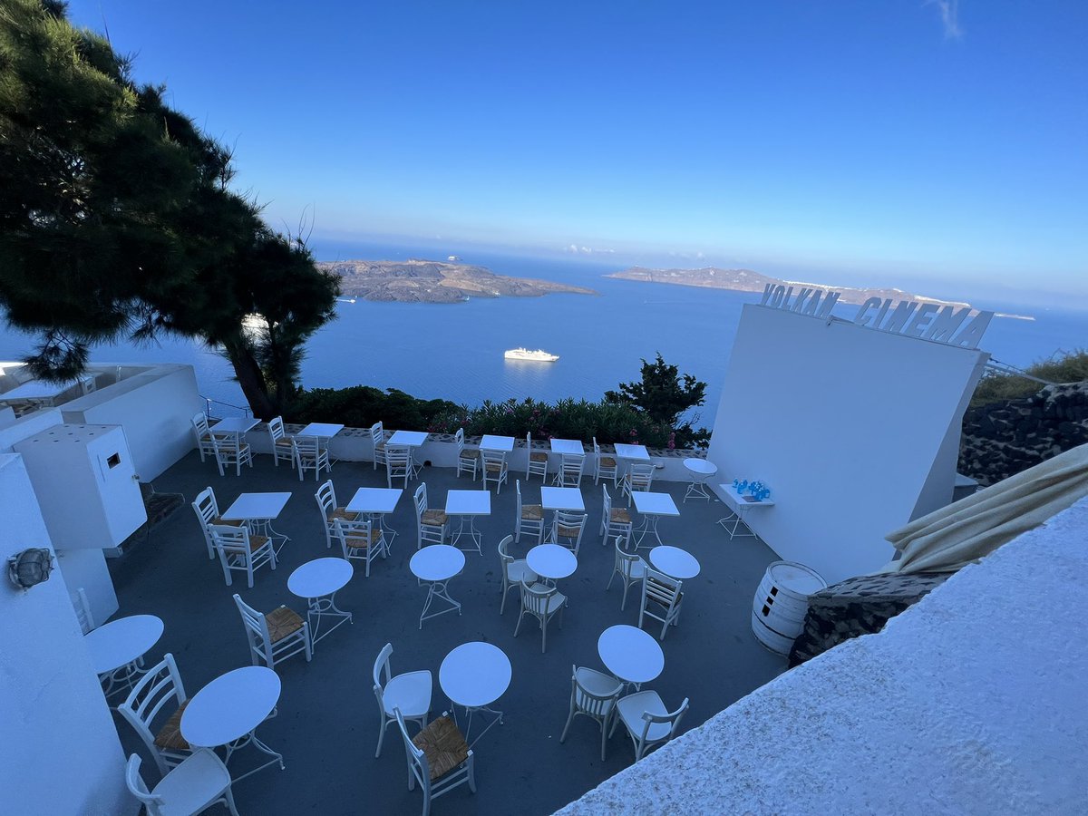 Found a theater on the Greek island of Santorini that literally shows nothing but Mamma Mia every single day over and over and I have to ask why every other theater on earth is not doing this