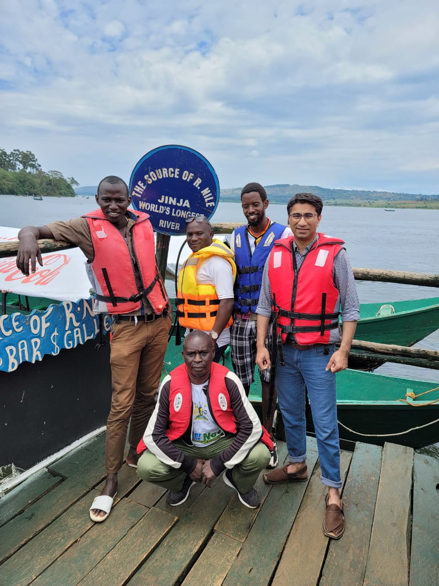 nickycl's tweet photo. Brains behind @UNESCO #ICHEI Smart Classroom project @MakCoCIS set up together with Mr. Hassan Adeel, program specialist and project lead of the project, visited the source of River Nile-Uganda https://t.co/j057tvHPQG