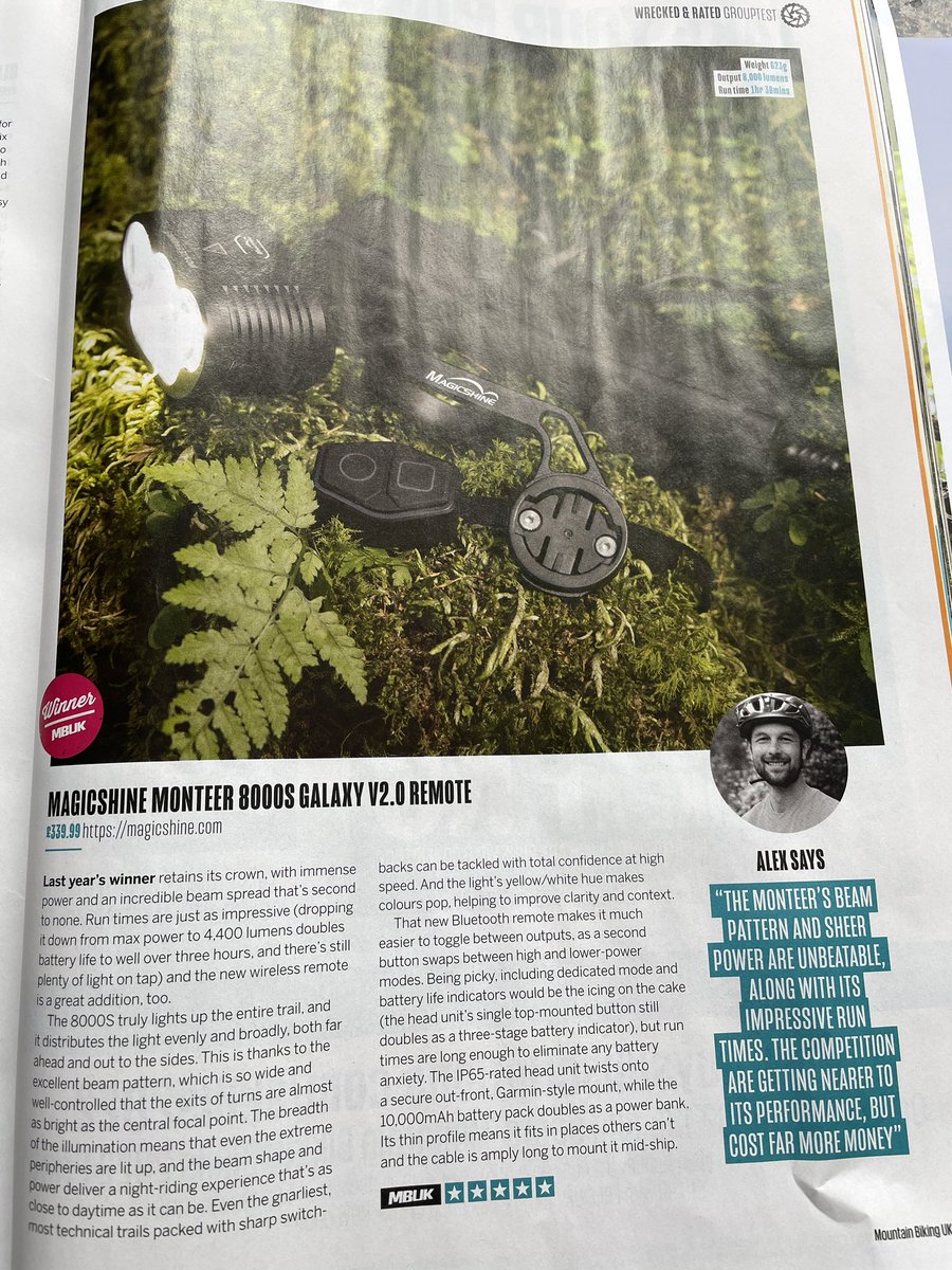 FoDmtb's tweet photo. #MBUK trail light winner #2022 🏆🏆totally agree 👍 https://t.co/NYGIanFMP5