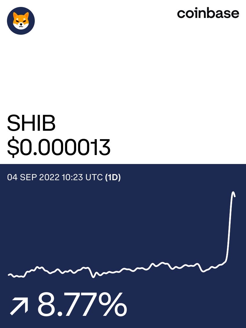 gage_sy's tweet photo. SHIBA INU on @Coinbase: https://t.co/CtjBcHaq7b #seethesear $SHIB https://t.co/c1OqmAuxqN
