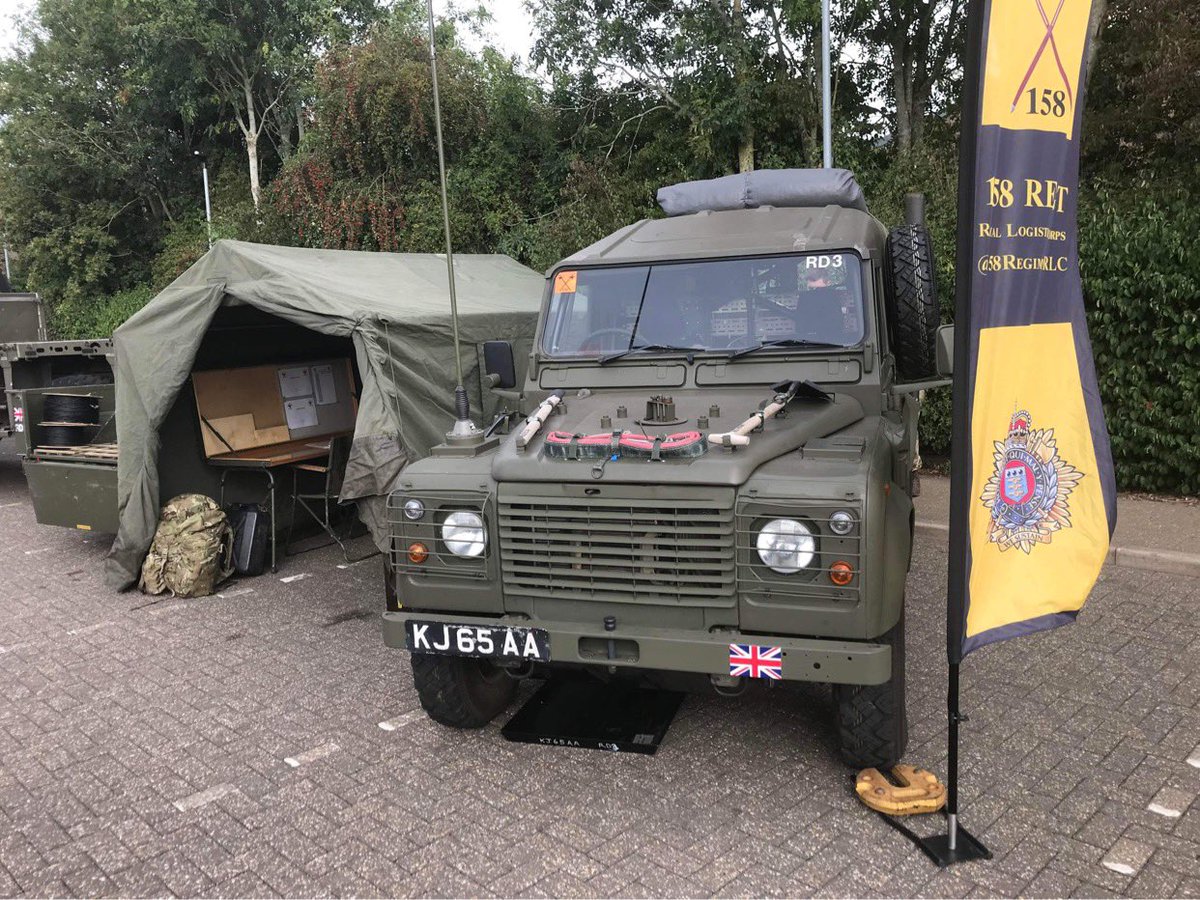 158RegimentRLC's tweet photo. 200 (Peterborough) HQ Sqn Engagement Team are today at the March Armed Forces Fair at the West End Park. If you’re in the area pop along to chat to the team! @FenlandCouncil @peterboroughtel @VisitPeterboro @ArmedForcesDay https://t.co/1joGyY6wlD