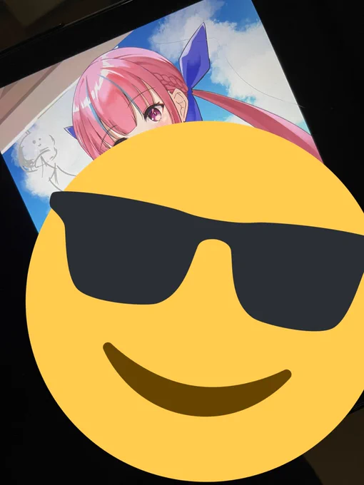 今描いてる絵、マジでいいから期待しててくれ。投稿は17か18日予定 