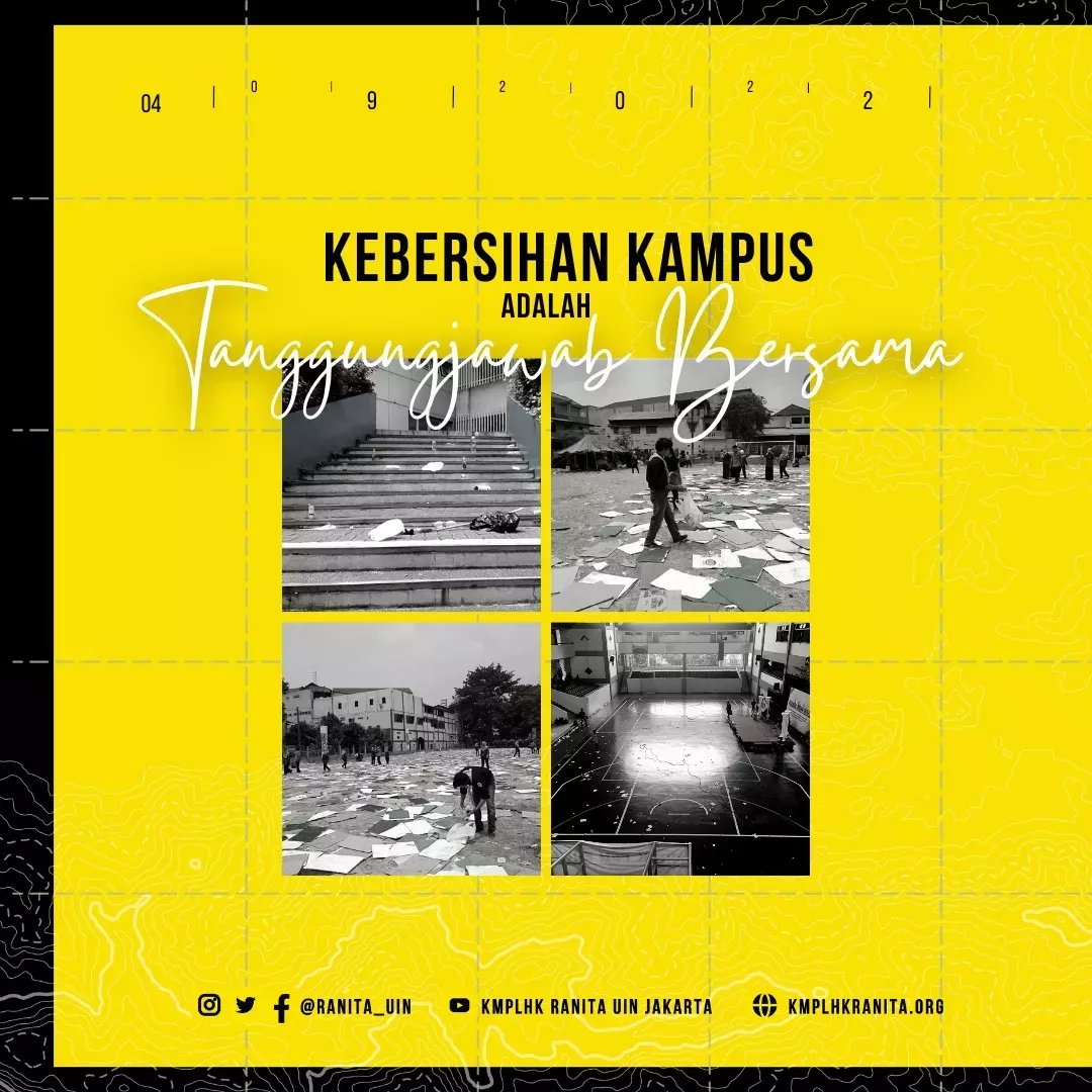 ranita_uin's tweet photo. [Kebersihan Kampus adalah Tanggungjawab Bersama]

https://t.co/6eQph3weD0 https://t.co/c0w40OKqmu