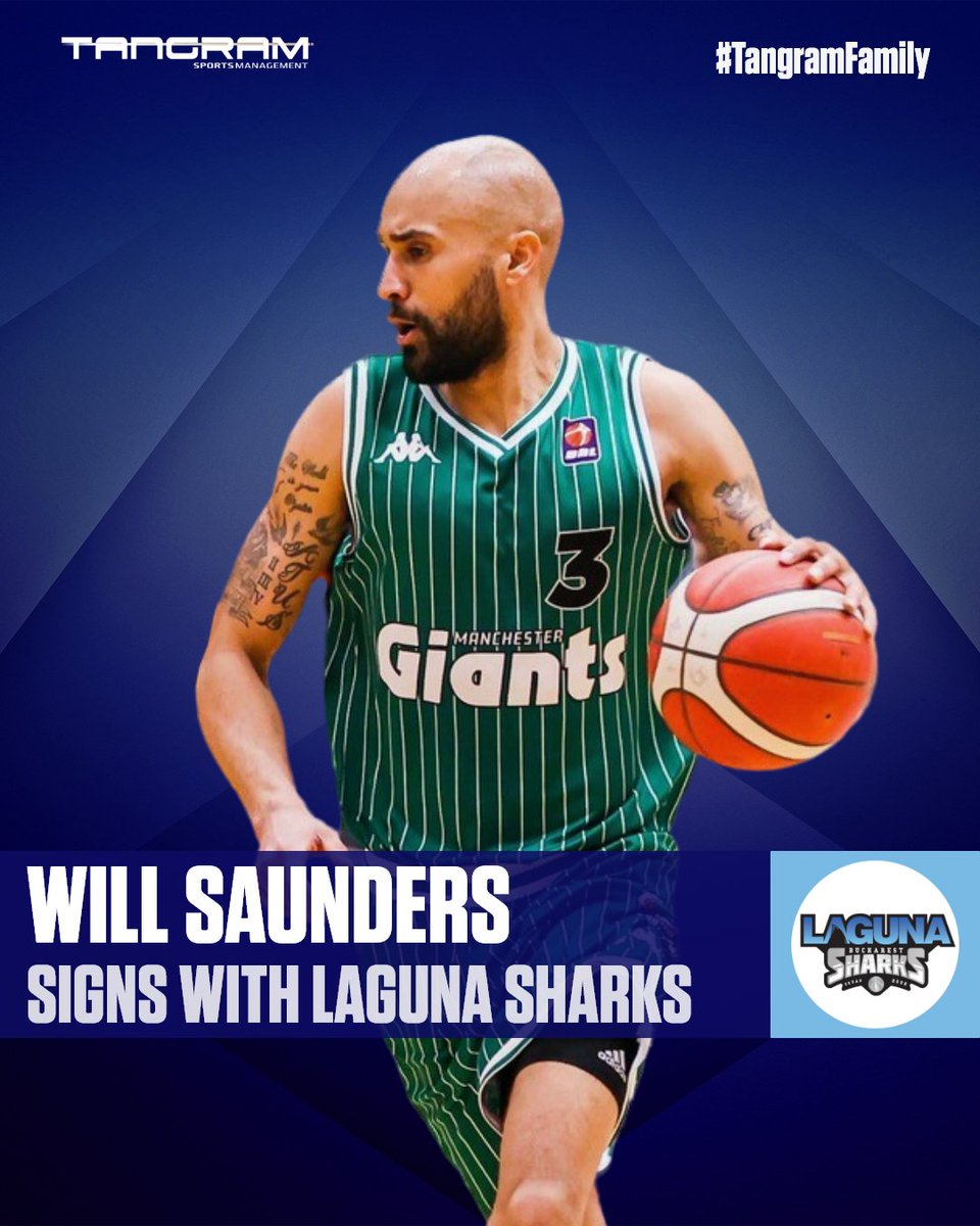Will Saunders joins Laguna Sharks in the Romanian Divizia A <a href="/LigaDeBaschet/">Liga Națională de Baschet Masculin</a> 🇷🇴

Last year the British international forward played in @BBLofficial with the Manchester Giants <a href="/McrGiants/">Manchester Giants</a> 🇬🇧

Good luck <a href="/willsaunders04/">Yoshi n Mushroom 1️⃣</a> 👏🏽

#FollowYourDreamsWithUs