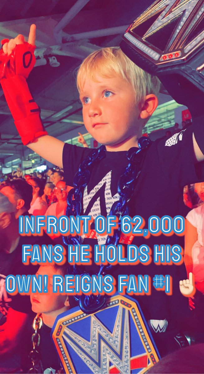At #ClashAtTheCastle my son Arlo-Jake got to live out of his dreams! Thank you to all the <a href="/WWE/">WWE</a>… <a href="/WWERomanReigns/">Roman Reigns</a> you made my sons night perfect ☝🏻. 

<a href="/EdgeRatedR/">Yeti Imp</a> by far the greatest atmosphere of the night for your entrance along with <a href="/DMcIntyreWWE/">Drew</a>