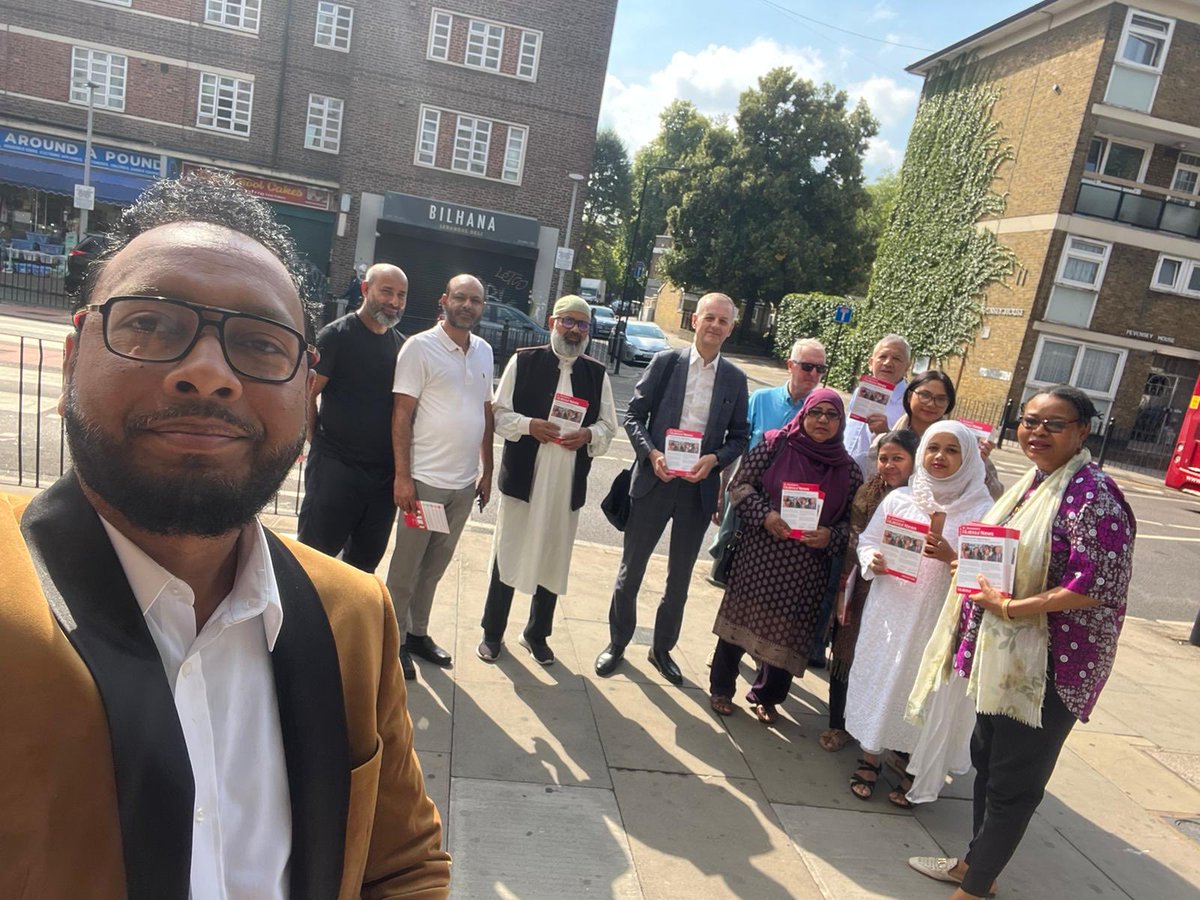unmeshdesai's tweet photo. A good ⁦@TH_Labour⁩ leafletting team out for  ⁦@ayasmiah3⁩
⁦@Cllr_MaishaB⁩ ⁦@bgblabour⁩ engaging with and thanking St Dunstan’s ward residents for their support.

⁦@rushanaraali⁩ ⁦@HamidaIdris⁩ ⁦@dehabmonikas⁩ ⁦@Hussain6Nazma⁩ https://t.co/6Y10eOEEi5