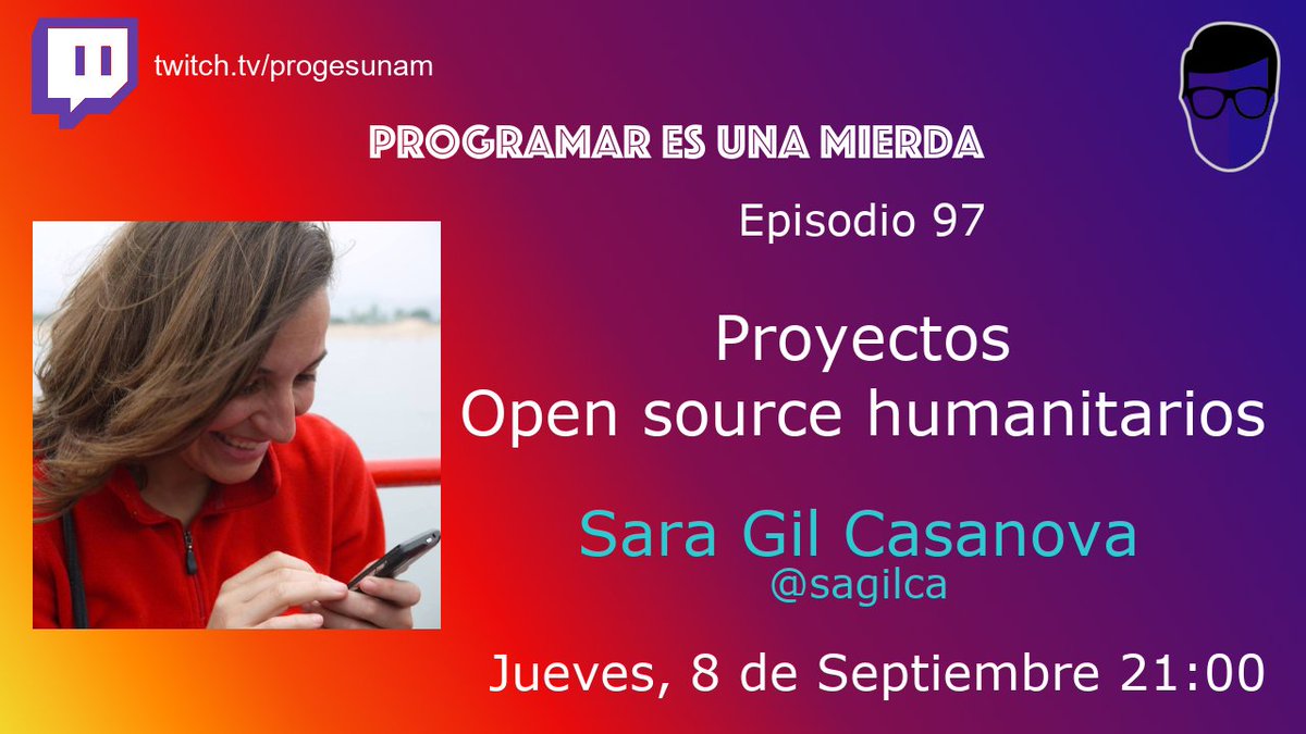 progesunam's tweet photo. La semana que viene retomamos PEUM con el 🎙️📺Episodio 97 - Proyectos open-source humanitarios, acompañados de @sagilca

No te lo puedes perder👯‍♂️

📆Jueves, 8 septiembre, 21h CEST https://t.co/FEeiqrHWpd