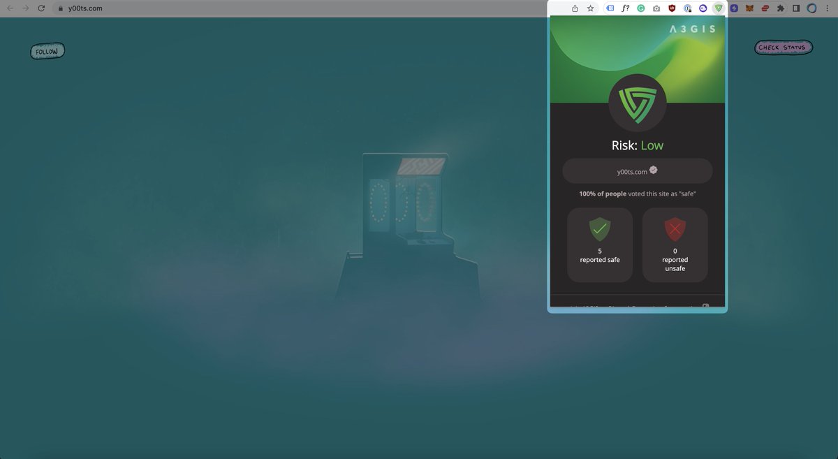 ilnp1609's tweet photo. @frankdegods Can we get @DeGodsNFT holders to go into @A3GIS_io discord and verify the @y00tsNFT website so it is safer for everyone?

So far we only have 3 votes and we could have a lot more. Let's spread the word and make it harder for scammers this time. https://t.co/DVPY78goFC