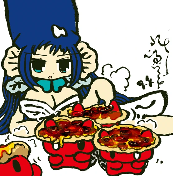#毎日造物大女王さま ピザ河童 