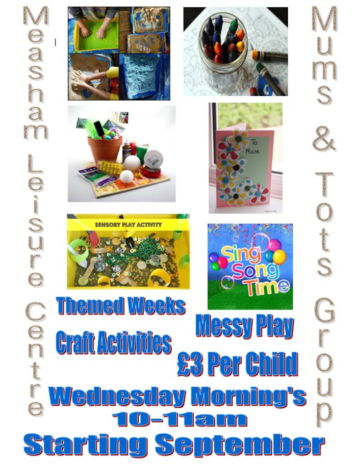 Measham_LC's tweet photo. Starting today 10-11 @NWLeics @MeashamPC @OneMeasham @leicslive @AshbyTimes @ThisIsNWLeics @SwadConnections @CoalvilleTimes @IbstockLife @ActiveLLROrg #motherandtots #mothergroups #mums #mlc #measham #meashamleisurecentre #messyplay #crafts #wednesdays #humpday #tots #kidsgroups https://t.co/7LdWFfKm2A