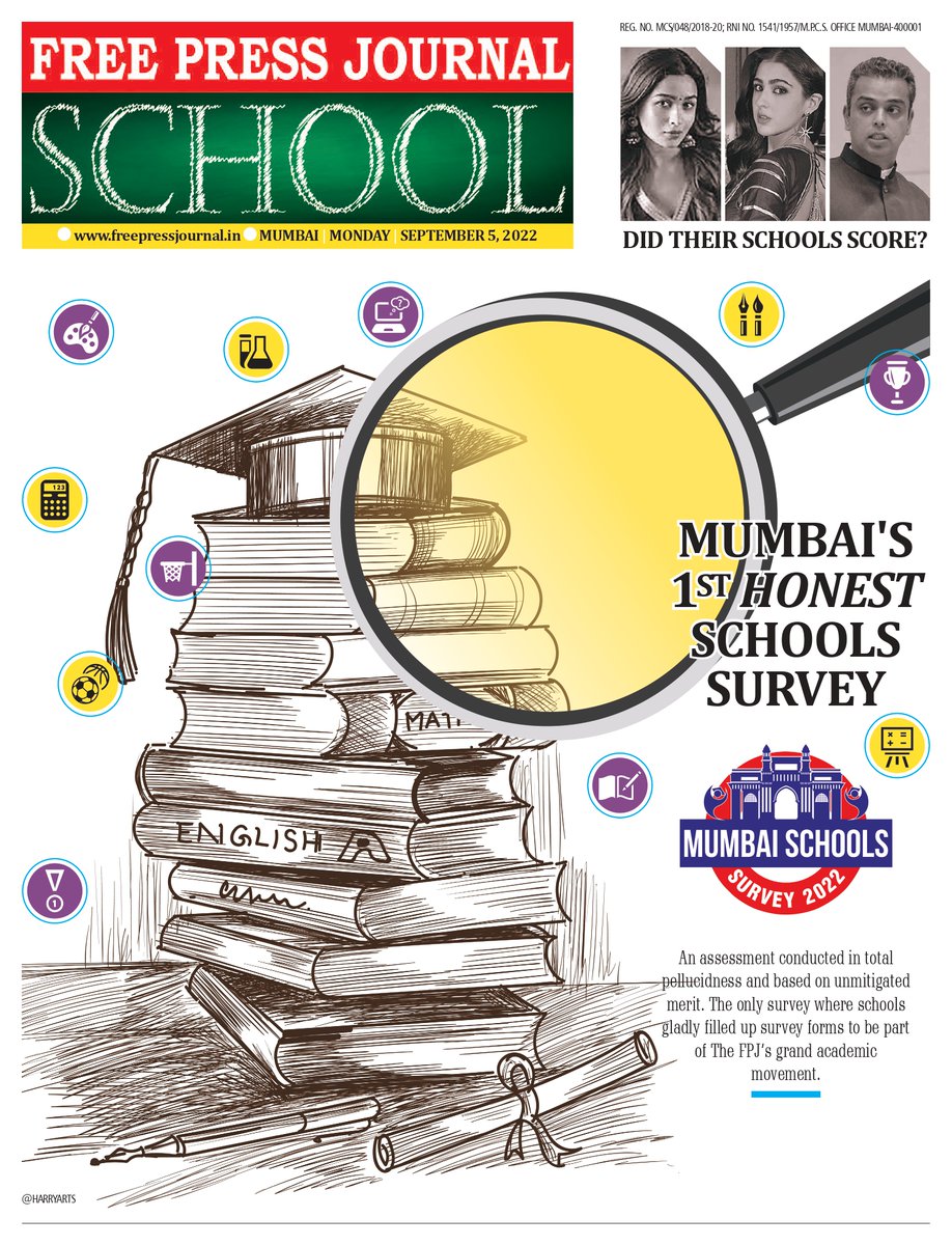 .@fpjindia proudly presents Mumbai’s most HONEST #SchoolSurvey tomorrow, September 5, 2022 #Mumbai #Mumbaikars #MumbaiSchools #Survey #India #Maharashtra #TeachersDay #Results