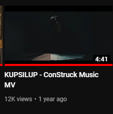 construck_gd's tweet photo. For my WRKRZ!! 

MALAPIT NA MA DETHRONE NI CHILLHOP YUNG KUPSILUP AS @ConStruckMusic's most viewed MV

keep streaming, which team are you?

#TeamChillhop or #TeamKupsilup https://t.co/7Pt2rRKdgF