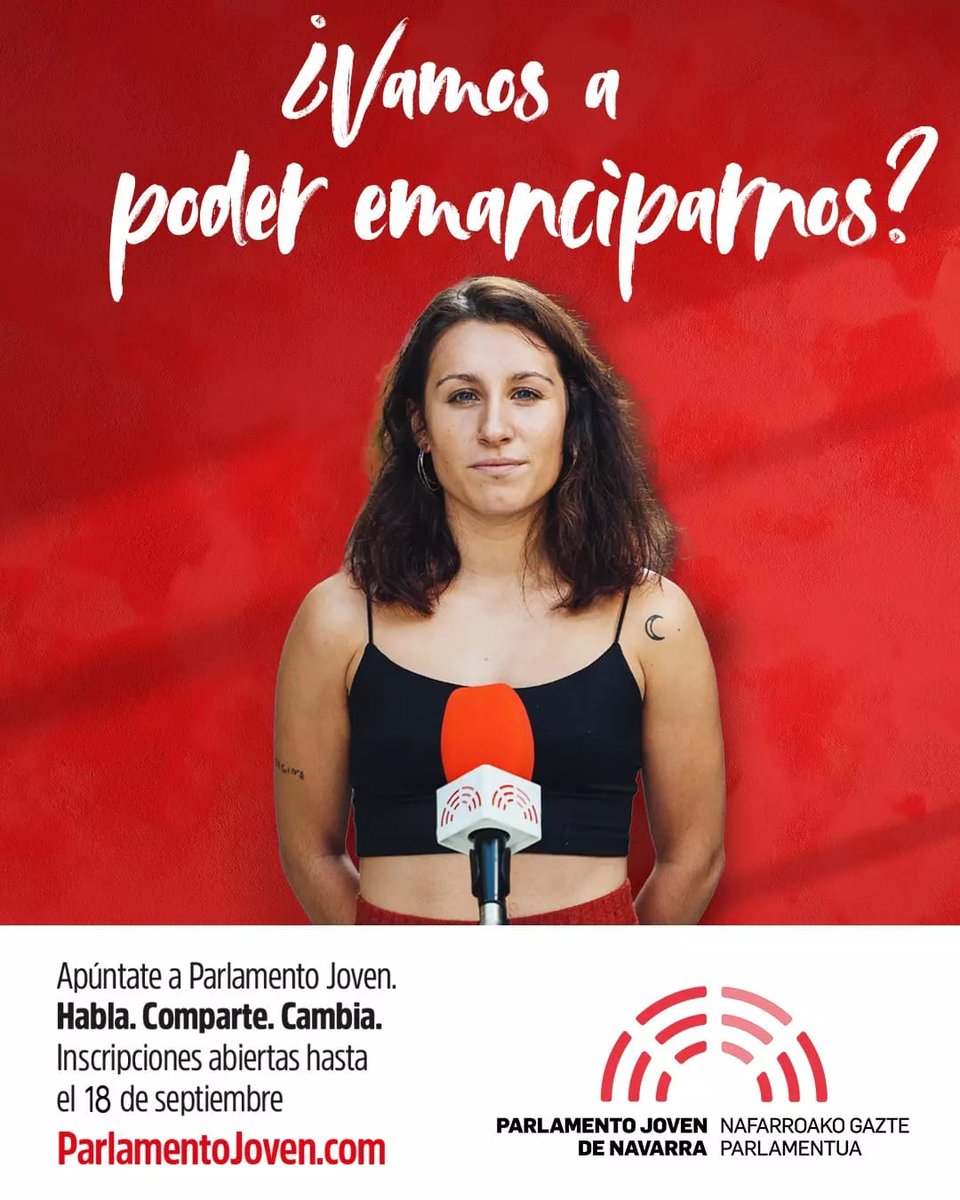 Ha llegado tu momento 🔝
 Zure momentua ailegatu da🔝

👉parlamentojoven.com👈

#ParlamentoJoven #GazteParlamentua