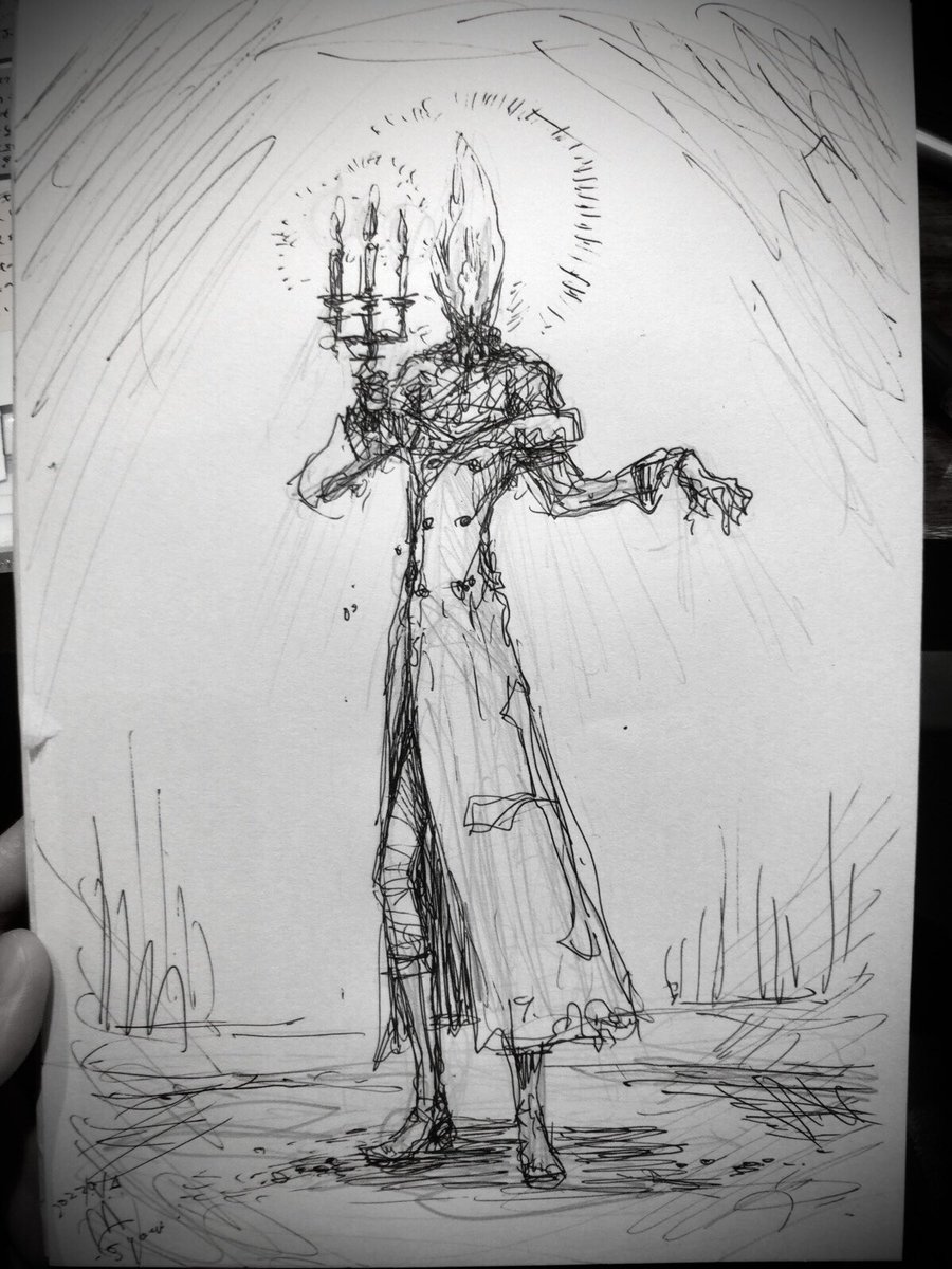 らくがき : 何故か蝋燭になっちゃったスマイル🕯 