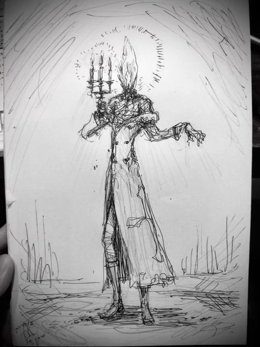 らくがき : 何故か蝋燭になっちゃったスマイル🕯 