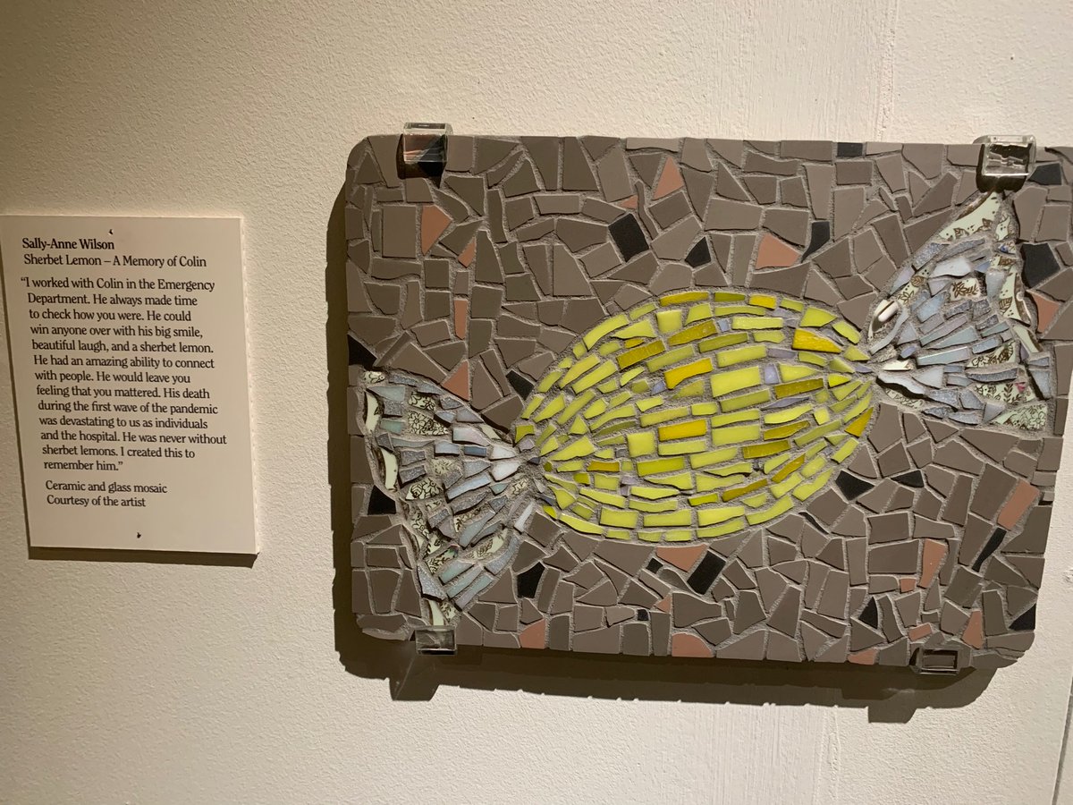 griffrosie's tweet photo. Welling up at @bristolmuseum remembering those lost through COVID. #GraysonsArtClub #RIPTiny https://t.co/Z0uiriC0AF
