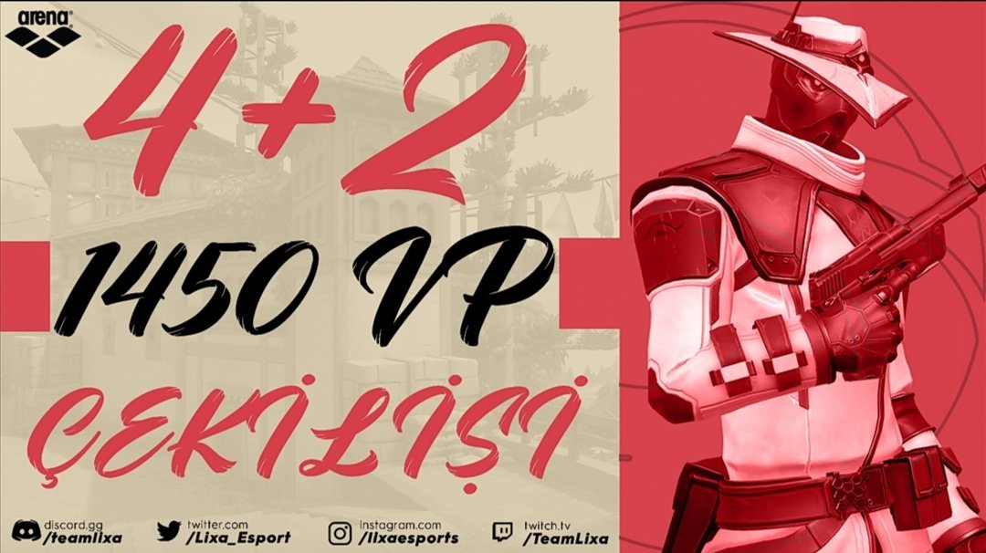 Lixa_Esport's tweet photo. ÇEKİLİŞ!🔥

Keyifli bir pazar günü geçirmeniz için Lixa'dan 4+2x1450 VP hediye!!

4x1450 VP için şartlar:

   ● Bizi takip etmek 
   ● Bu tweet'i beğenmek 
   ● Bu tweet'i retweetlemek

2x1450 VP için şartlar:

    ● 3 arkadaşınızı yorumlara etiketlemek https://t.co/Y3WWP8z3sT