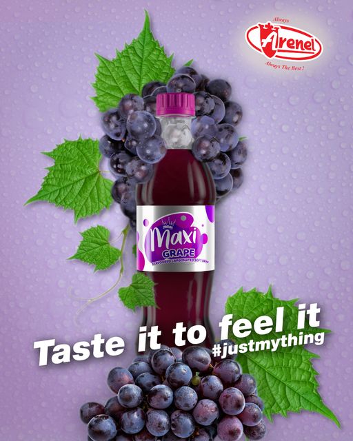 ArenelZw's tweet photo. Quench your thirst with Maxi Grape flavour from the MAXI family.
#tasteittofeelit #ARENEL #Zimbabwe #sundayvibes #bestdrinks #JustMyThing #maxidrinks https://t.co/6Cswx0cl6q