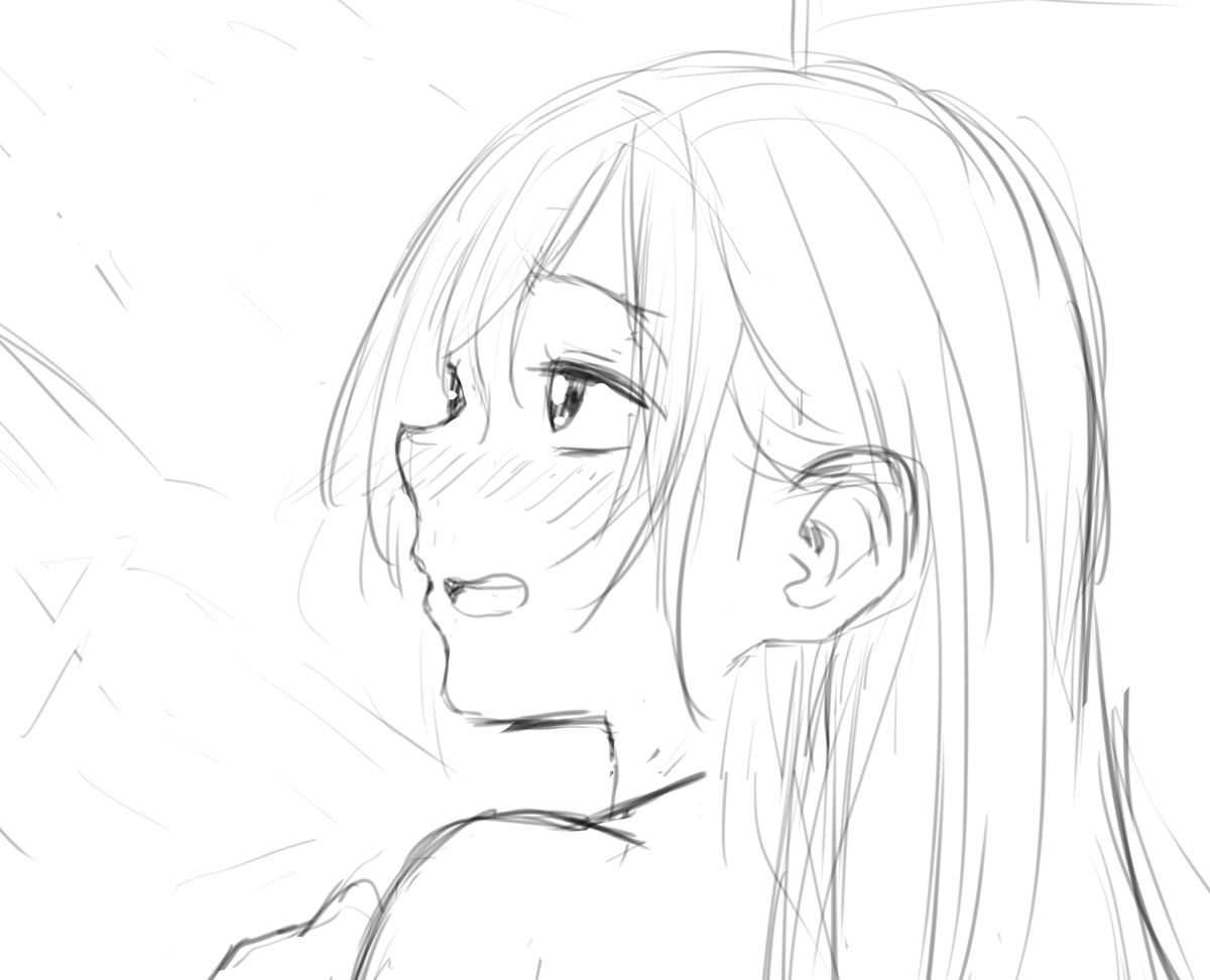 アクアとめぐみんはお風呂絵あるけど、エロ担当のダクネスだけないのはいかがなものかと思ってたので、同人誌にぶち込むことにした。髪下ろしてるから誰かわからんね。 