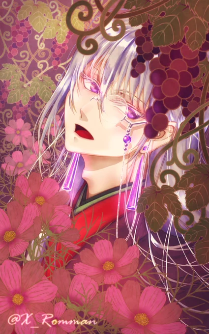 #sns秋の芸術祭2022和風と長髪男を描いてます。いろいろ模索中。 