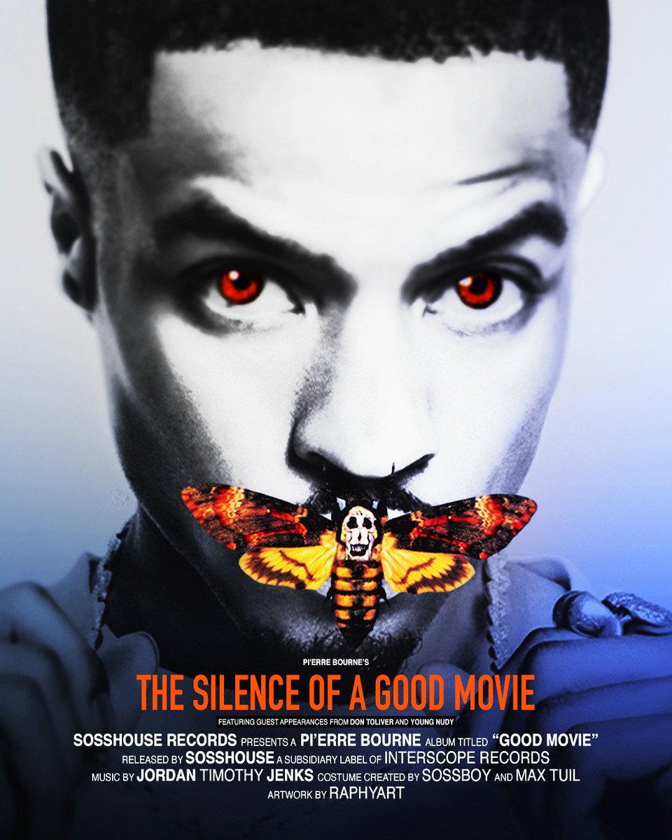Raphyart's tweet photo. Pi’erre Bourne’s Good Movie: Posters

Classic movie posters based on @pierrebourne's new album and it’s theatre/cinema related imagery

1/3 https://t.co/RRZDYNrhOo