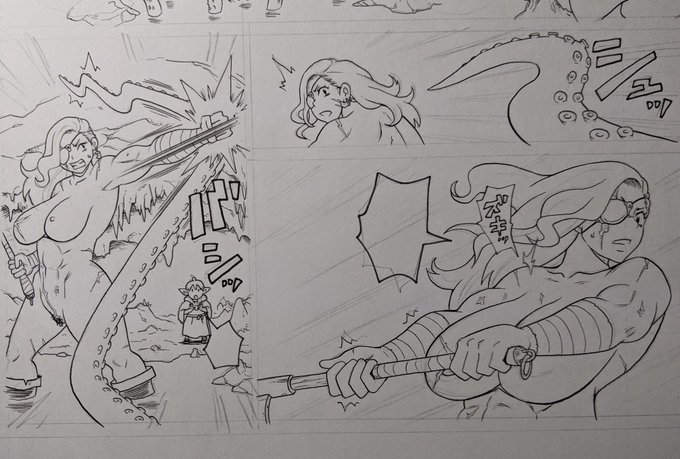 利き腕の肩が万全の状態ではない歴戦の女戦士。 