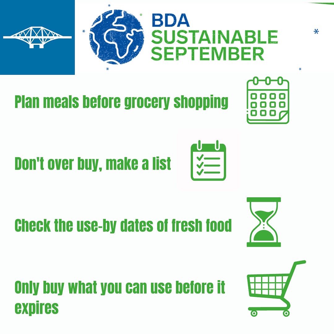 41% of food is thrown away because it wasn’t used in time ⚠️ 60% of food waste is avoidable ⚠️ So how can we reduce food waste? Here are some helpful ideas 🌱 #bdasustainableseptember @BDA_Dietitians @BDA_Sustainable