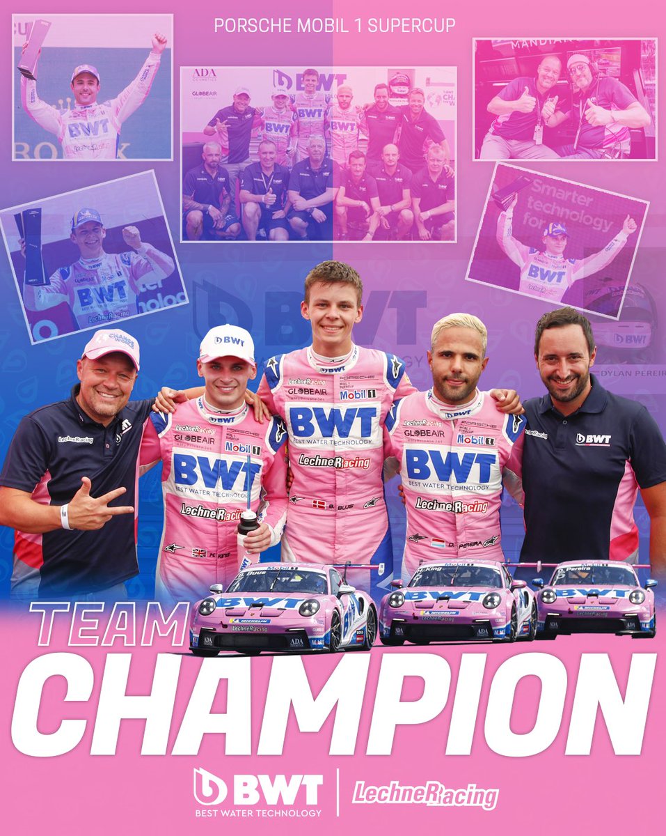Lechner Racing (@lechnerracing) on Twitter photo #PMSC - TEAM CHAMPION 2022 🏆
Porsche Mobil 1 Supercup
BWT LECHNER RACING
<a href="/DylanPereiraLu/">Dylan Pereira</a>
<a href="/HarryKingRacing/">Harry King</a>
#BastianBuus
#BWT #LechnerRacing #Champions #Porsche #F1 #PorscheMobil1Supercup #PorscheCustomerRacing #911GT3Cup #GlobeAir #MyPrivateJet #DreamTeam #Dutchgp 🇳🇱 #PMSC - TEAM CHAMPION 2022 🏆
Porsche Mobil 1 Supercup
BWT LECHNER RACING
<a href="/DylanPereiraLu/">Dylan Pereira</a>
<a href="/HarryKingRacing/">Harry King</a>
#BastianBuus
#BWT #LechnerRacing #Champions #Porsche #F1 #PorscheMobil1Supercup #PorscheCustomerRacing #911GT3Cup #GlobeAir #MyPrivateJet #DreamTeam #Dutchgp 🇳🇱