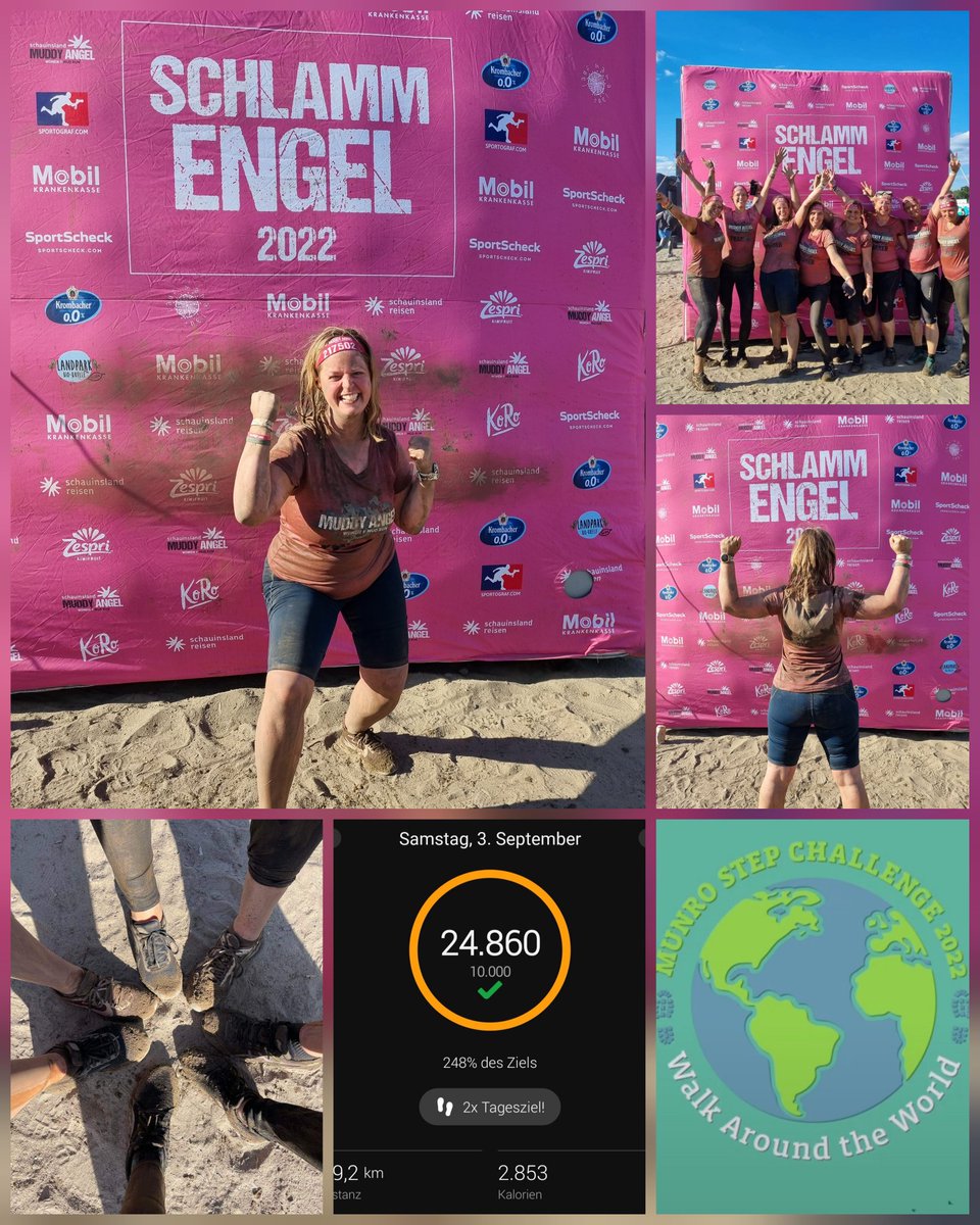 Nothing better than supporting great causes while having fun with my <a href="/GermanPeaker/">GermanPeakers</a> sis.💕🏃‍♀️
#breastcancerawareness
#muddyangelrun #MunroStepChallenge2022 #MunroStepChallenge #BloodCancerAwarenessMonth #MyPeakChallenge #MPC2022 #SamHeughan
<a href="/MyPeakChallenge/">My Peak Challenge</a>