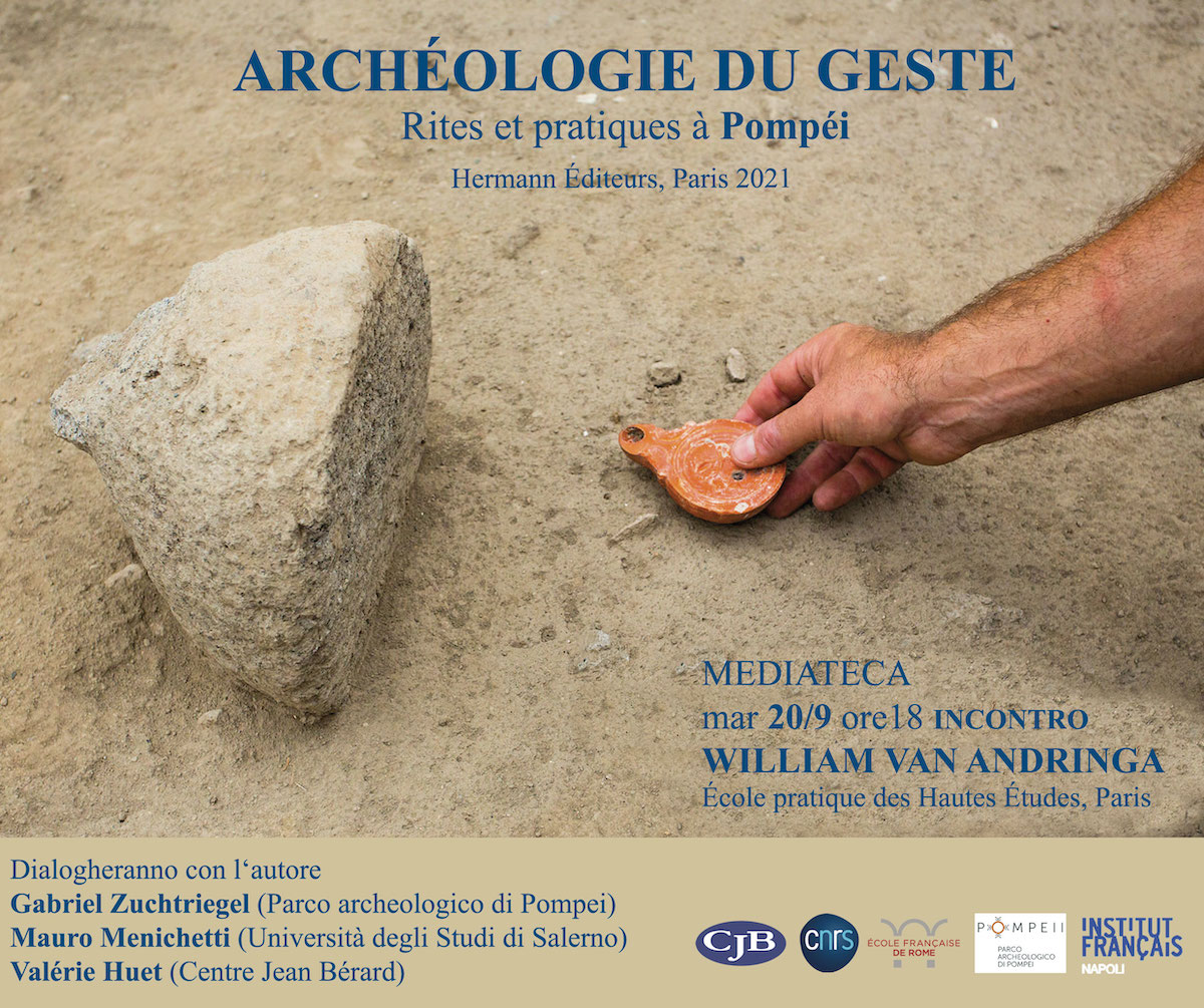 CJB_CnrsEfr's tweet photo. 📢 Presentazione del libro 𝐴𝑟𝑐ℎ𝑒́𝑜𝑙𝑜𝑔𝑖𝑒 𝑑𝑢 𝑔𝑒𝑠𝑡𝑒. 𝑃𝑟𝑎𝑡𝑖𝑞𝑢𝑒𝑠 𝑒𝑡 𝑟𝑖𝑡𝑢𝑒𝑙𝑠 𝑎̀ 𝑃𝑜𝑚𝑝𝑒́𝑖, di W. Van Andringa, Hermann, Paris 2021 📖
🗓️ 20 settembre, ore 18
🏛️ @IFNapoli, via Francesco Crispi, 86, 80121 Napoli https://t.co/K0gyFV5AQW