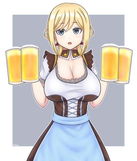 Oktoberfest will starting soon
so i'll draw リタ again next 