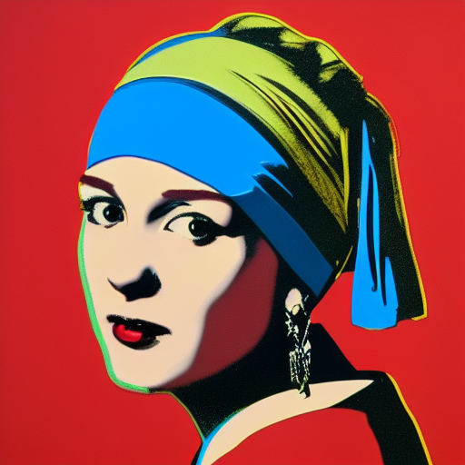RobKalis's tweet image. 1st prompt: girl with pearl earring, Andy Warhol style, HQ
2nd promt: Girl with pearl earring, marilyn monroe,andy warhol style, HQ
Astonishing!!!! and fun :)