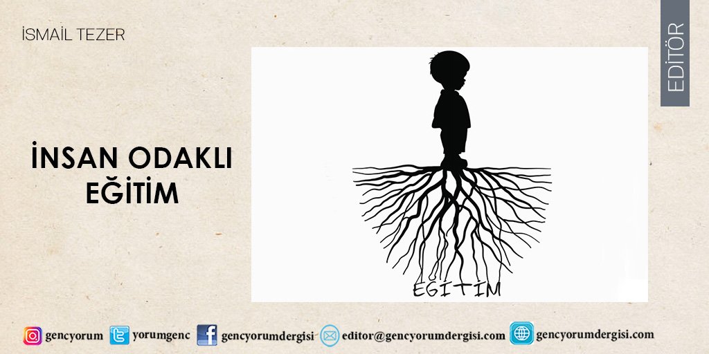 Eylül Editör'den: İnsan odaklı eğitim

bit.ly/3RxmVRx

M. İsmail Tezer​ yazdı. <a href="/ismail_tezer/">Muhammed İsmail Tezer</a>

Eylül sayımız ve web sitemizde...

#dergi #gencyorum #editor #eğitim #insan