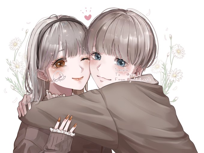 可愛いペア画のtwitterイラスト検索結果