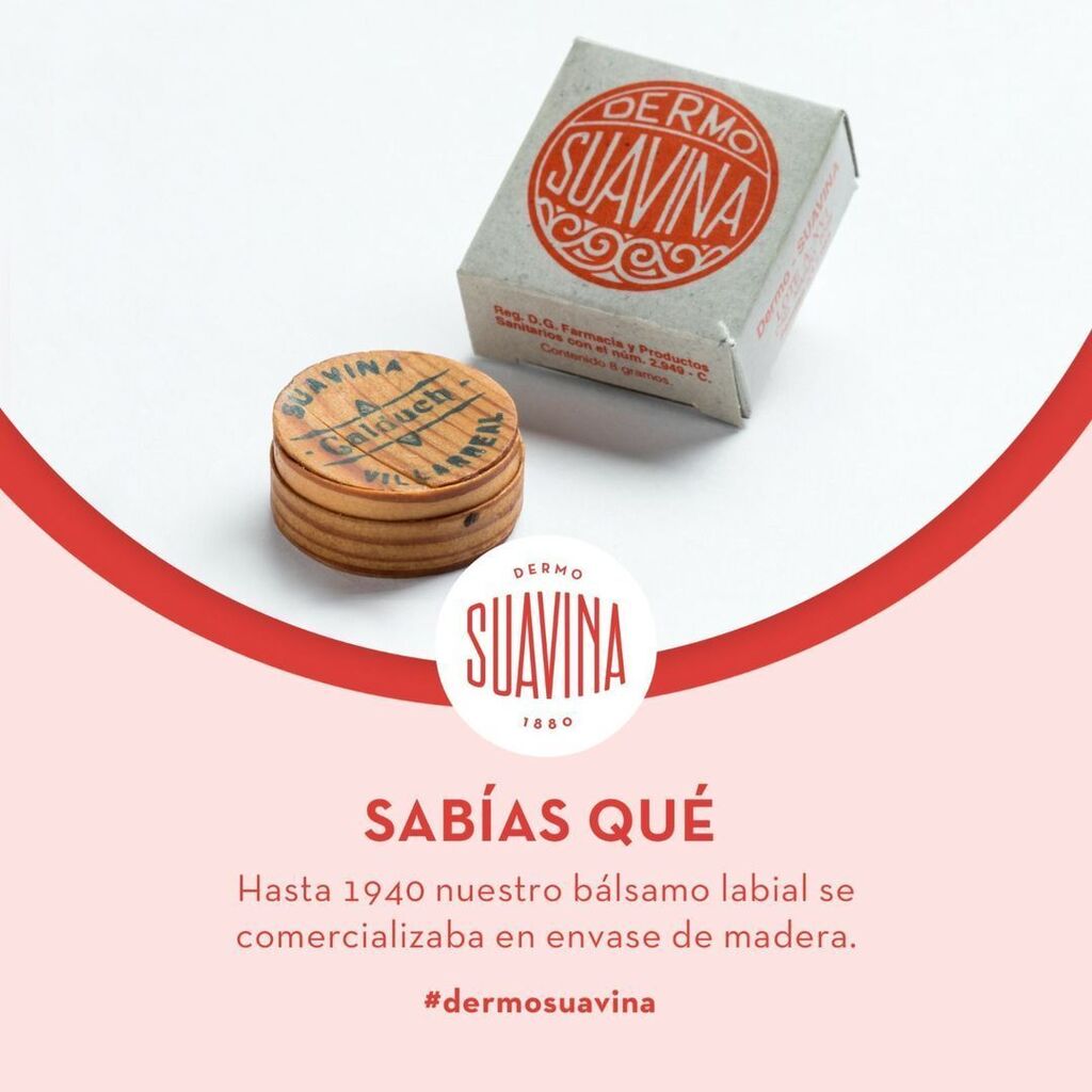 dermo_suavina's tweet photo. Nuestro bálsamo, al principio, desde 1880 hasta 1940 lo vendíamos en envases de madera, después lo fuimos modificando hasta el que tenemos hoy en día ¿qué os parecen los envases así?😊❤
•
#suavina #cuidadodelabios #SuavinaCalduch #LaboratoriosCalduch #balsamolabial #d… https://t.co/TFwtXPksWj