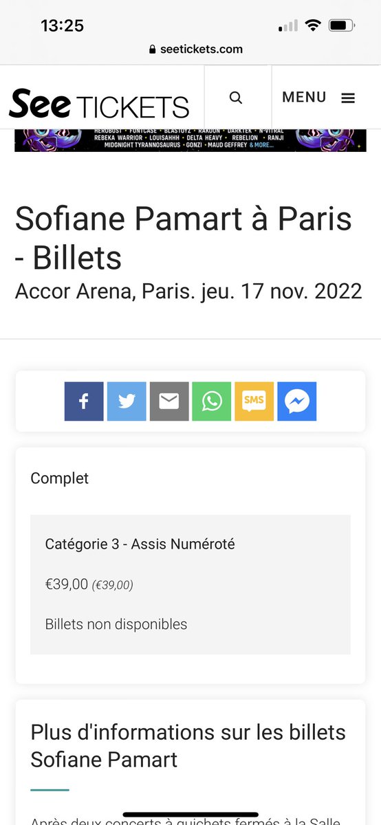 🤩🙌 plus que quelques 200 places sur les sites arena Leclerc et Fnac ! 
C’est plus le moment d’hésiter !