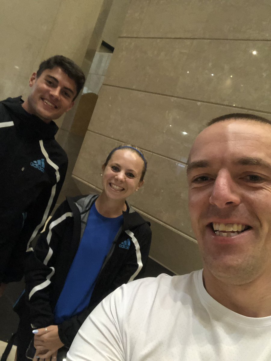 guyheywood's tweet photo. Felt totally in awe of running royalty as I stepped out of the lift this morning after meeting @EilishMccolgan, @charliepurdue &amp; @JakeSmith_run! It turned out to be a good running day! 7 miles and The Big Half - 20 in total. Great to run with @teacherpauluk @mrawolfe https://t.co/K8qcIvraHR