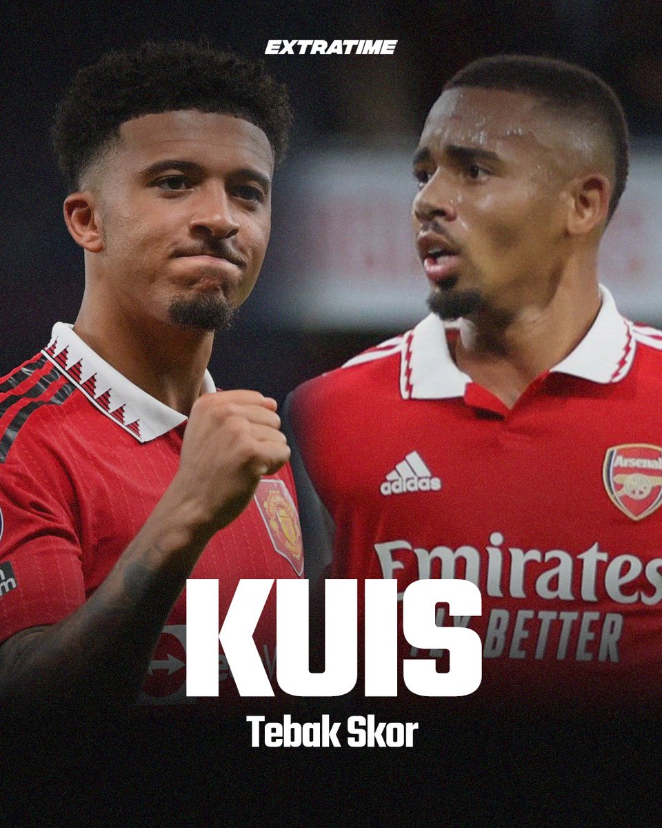 idextratime's tweet photo. ⚡Kuis Tebak Skor Man United vs Arsenal
Berhadiah 1 Smartwatch + voucher belanja 200rb

Contoh:
MU 3-1 Arsenal #SJK9.9Bukalapak

Syarat:
- Follow @bukalapak
- RT &amp; like tweet ini
- Pemenang acak
- Jawab pake hashtag
- Klik link ini yang banyak: https://t.co/RA3G8B80wJ

Gass 🍻 https://t.co/r5AIBRzMom
