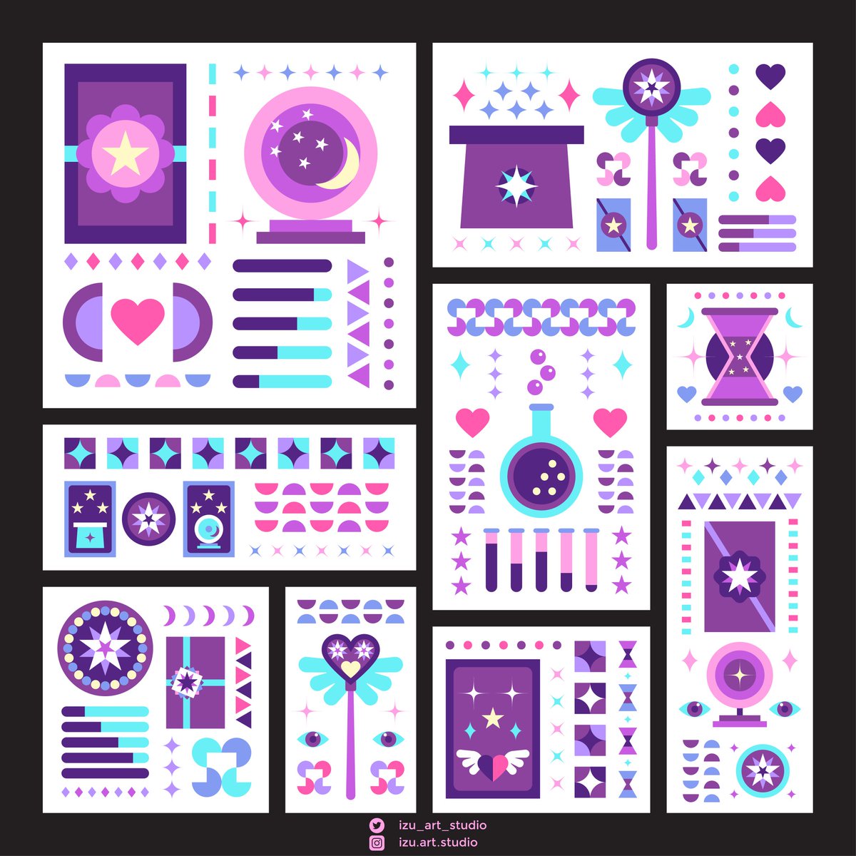 izu_art_studio's tweet photo. Magic Pattern​ (colored ver.)
#pattern​ #graphic #design #vector https://t.co/zlbMFBHwaU