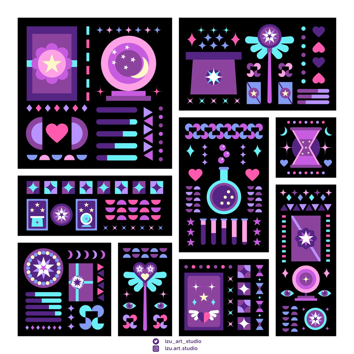 izu_art_studio's tweet photo. Magic Pattern​ (colored ver.)
#pattern​ #graphic #design #vector https://t.co/zlbMFBHwaU