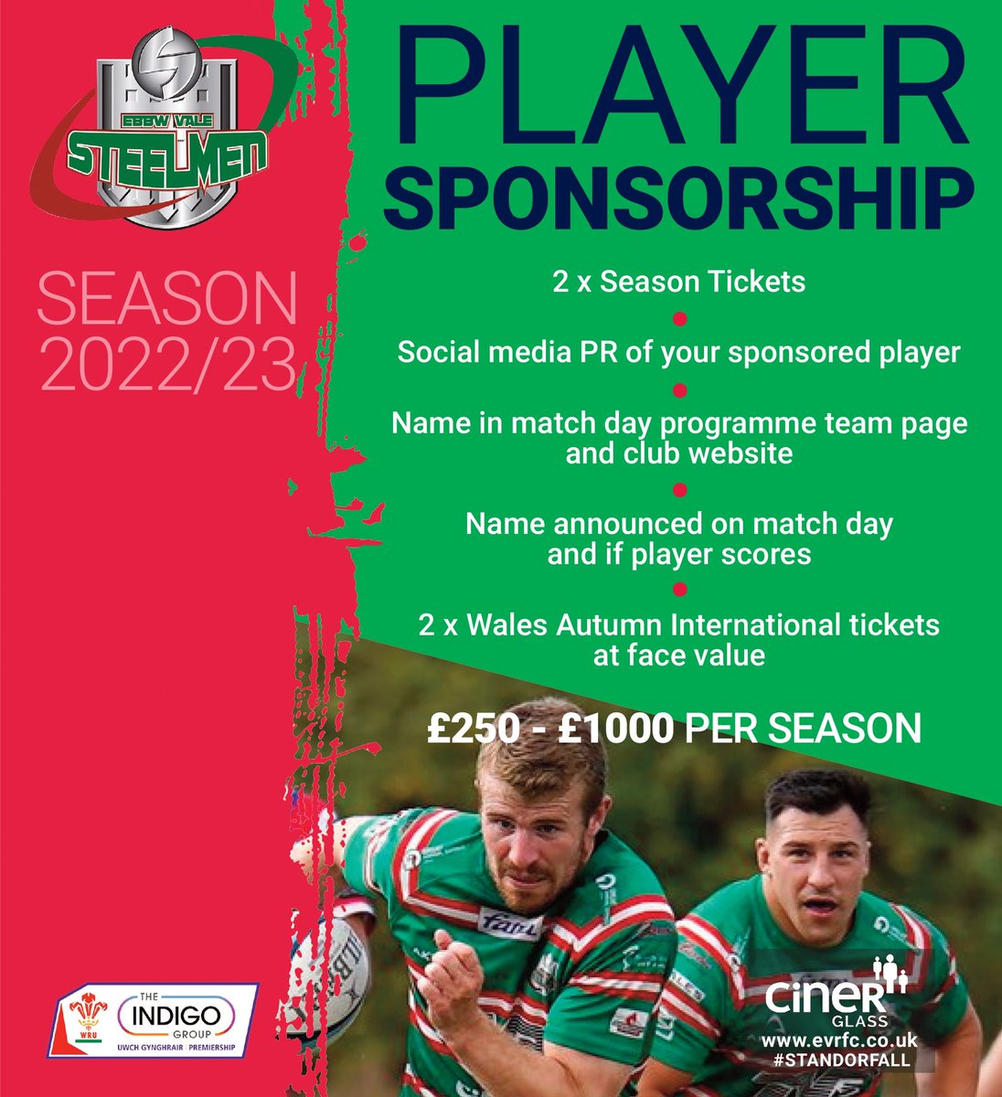 evrfc's tweet photo. There is still time to sponsor your favourite #Ebbw player 😁

Just email marketing@evrfc.co.uk or send us a message on here. Be quick as they are going fast! 

🇭🇺 https://t.co/hfiyaZF7kx