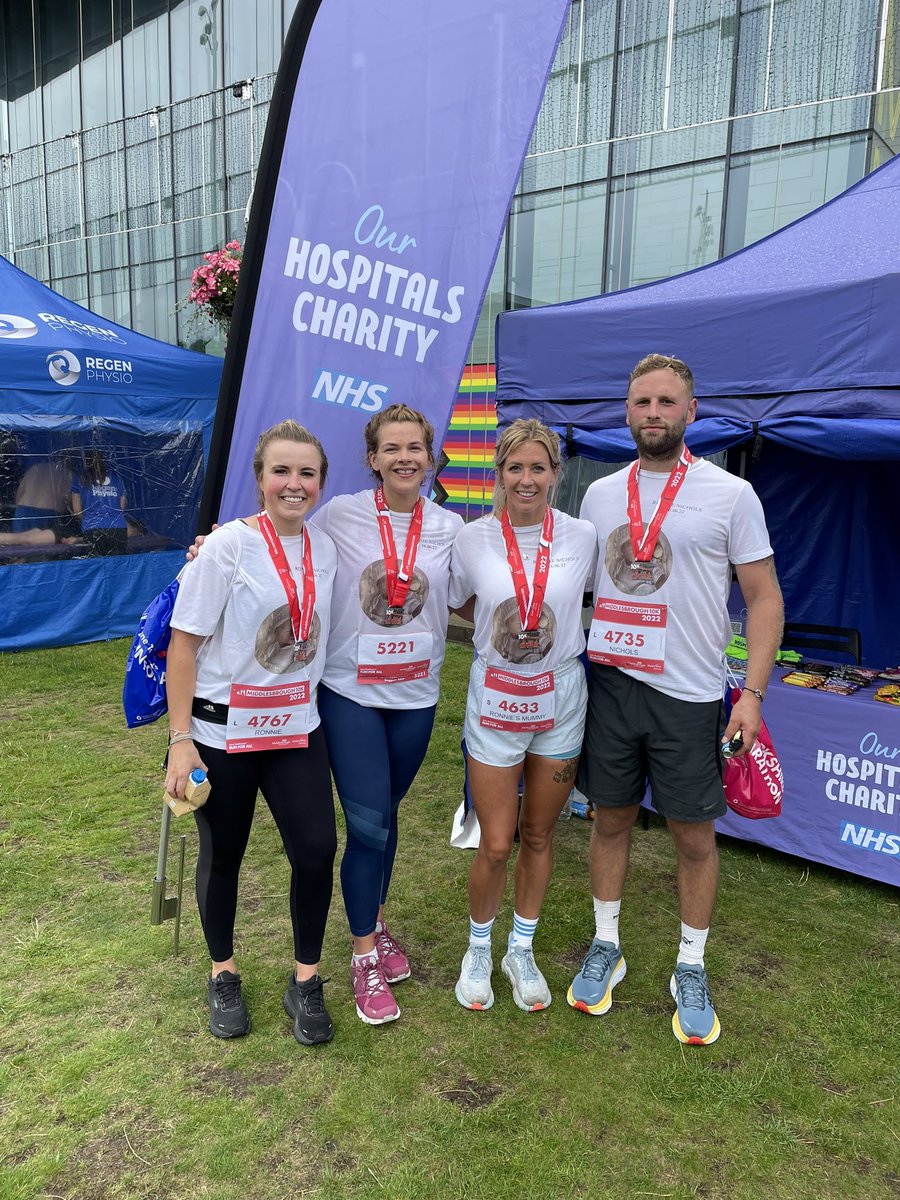 OurHospCharity's tweet photo. Well done to everyone who took part in todays #Middlesbrough10k especially all those who were running for #JamesCookHospital @SouthTees. 🏃🏼♀️🏃🏻♂️🏃🏾👏👏
We are so grateful for all your generous donations, especially in these times we are all living. 🙏🏼💙
#TogtherWeDoTheAmazing #UTB https://t.co/RaOLbh1Xv1