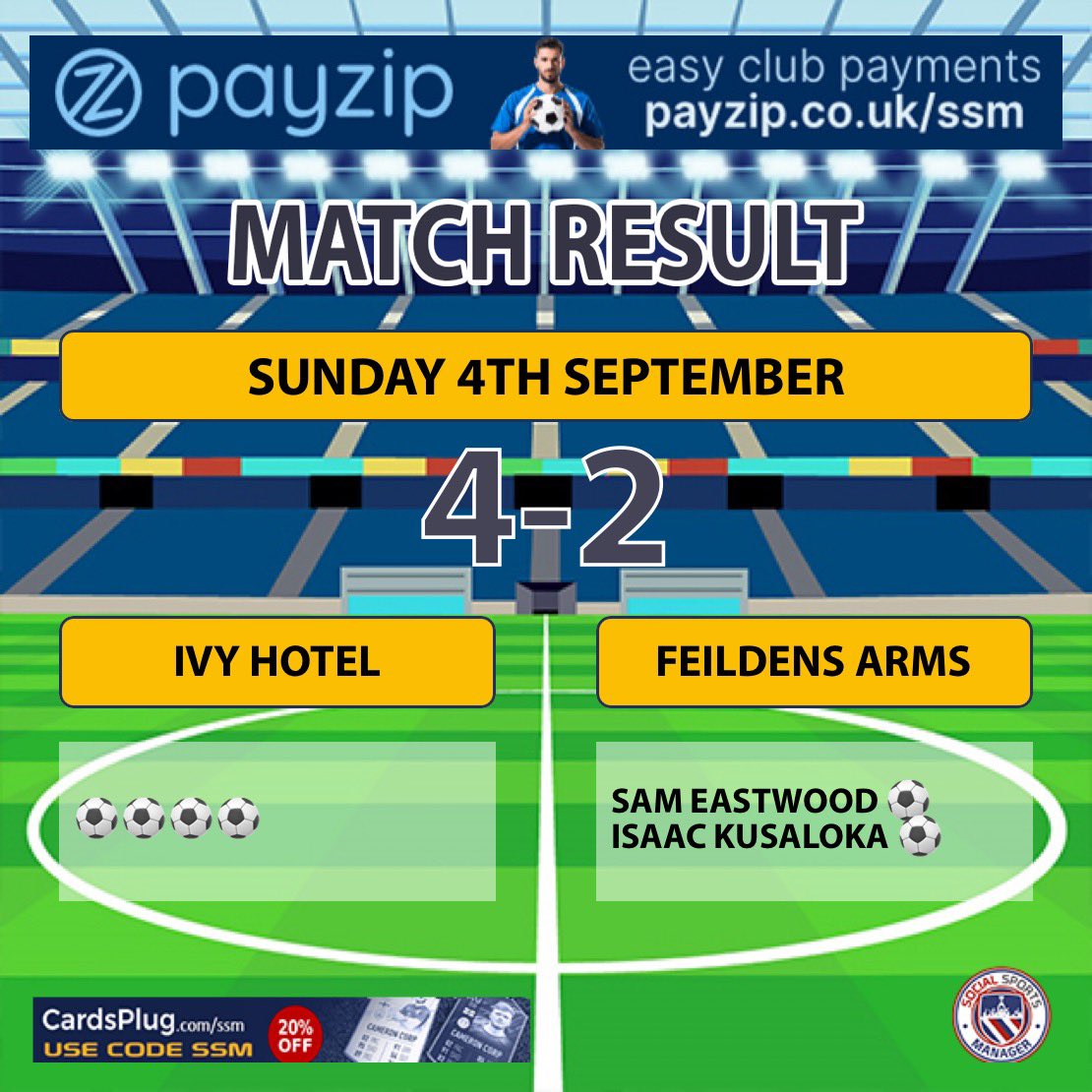 Difficult one to take today, a fantastic showing from our boys. 2-1 up and could have put the game to bed but it wasn’t to be. 

Not taking anything away from Ivy who proved today why they’re a top team.

On to next week ⚽️🔵⚪️