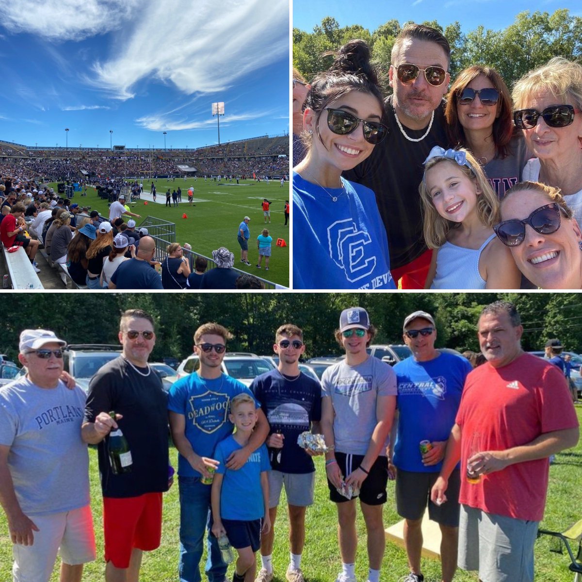 EmceeMC17's tweet photo. The Carrolls were out in force yesterday at the Rent. 🌞🍺🏈#BlueDevilNation https://t.co/ow1Ua647m9